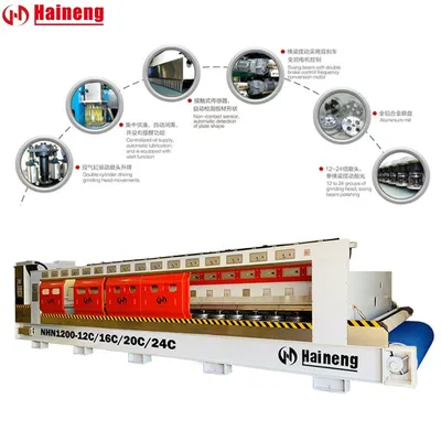 Sample Customization Stone Machinery Automatic Stone Grinding Line Polishing Machine for Granite