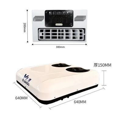 DC RV Electric Split Cooling Roof Top Inverter Car Bus Caravan Auto Portable High Efficient Energy Saving 24V 12V Vehicle Parking Truck Sleeper Air Conditioner