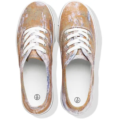 Wholesale Tie Dye Rubber Sole Canvas Shoes