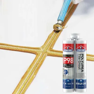 Dual-Component Gap Filler Low Maintenance Tile Grout Color Retention Stability Silicone Grout