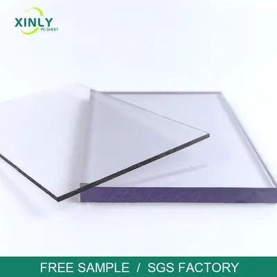 Transparent 4mm Polycarbonate Flat Solid PC Board for Carport