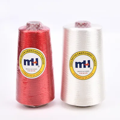 Mh 450d/1 100% Rayon Embroidery Thread 400g 600g 1kg for Embroidery Machine