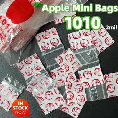 100 Count Reclosable 1 X 1" Mini Zip Baggies 1010 Low MOQ