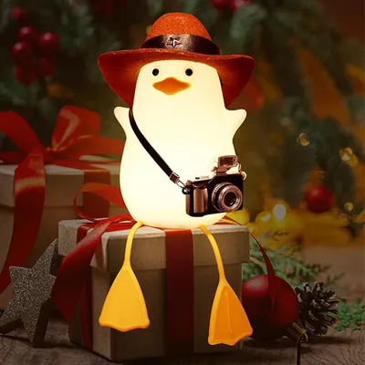 Customized Cowboy Cute Duck Night Light Duck Lamp Funny Light