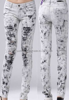 Women's Snowflakes Jeans (YSK0003)
