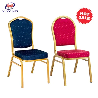 Stackable Aluminum Metal Hotel Restaurant Dining Banquet Chair (XYM-L23)