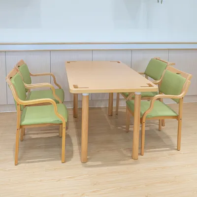Modern Anti-Knock Round Dining Table and Chair Set
