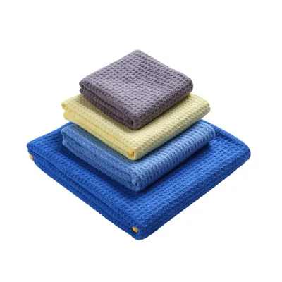 Hot Selling Strong Water Absorption Auto Detailing Washing Waffle Microfiber Towel