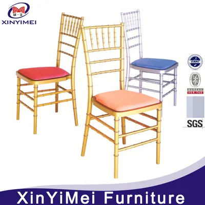 Hotel Banquet Wedding Aluminum Chiavari Stacking Chair