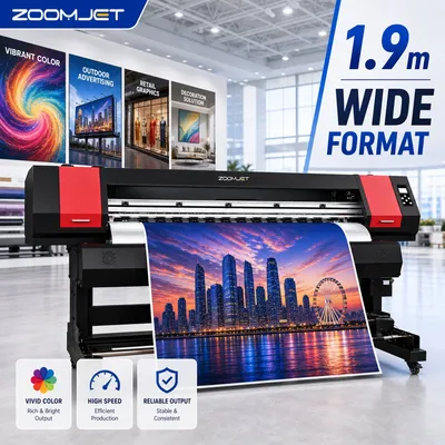 High Quality 1.8m Wide Format Eco Solvent Printer with I3200 Printhead