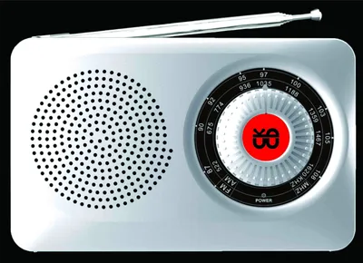 Portable FM/Am High-Sensitivity Family Quality Gift Radio Silvery