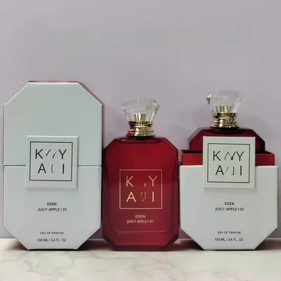 100ml Elegant Metallic Perfume Bottle Crystal Cap Women Eau De Parfum Vanilla Scent Fragrance Gift Box