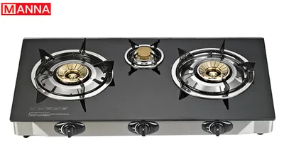 3-Burner Glass Table Gas Stove