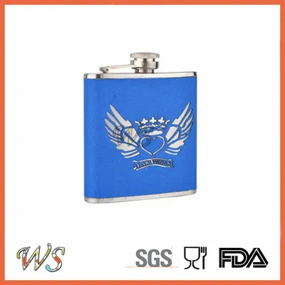 Wsjjyy013 High Quality Leather Hip Flask Stainless Steel Hip Flask Travel Flask Liquor Hip Flask