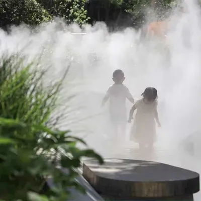 Outdoor Garden Decorative Cold Fog Mist Water Fountains with Music