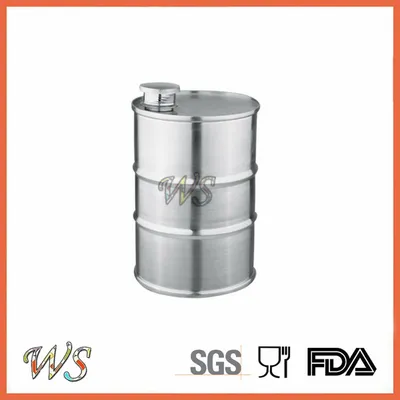 Wsjjyy018 Stainless Steel Hip Flask 7 Oz Hip Flask Hip Liquor Flask Wine Pot Oil Drum Hip Flask