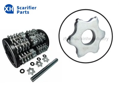 6 Point Blades 6 Point Tct Drum Complete for Conctete Scarifiers Planers for Road Marks Removal