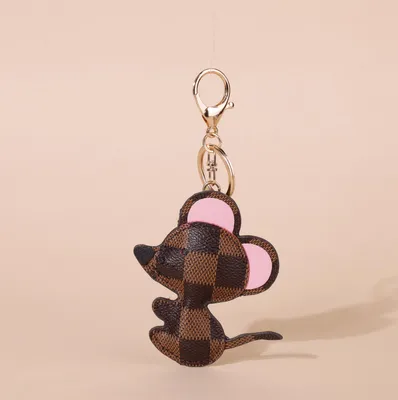 Cute Animal PU Leatherkeychain Cartoon Pendant Bagcharm Accessory