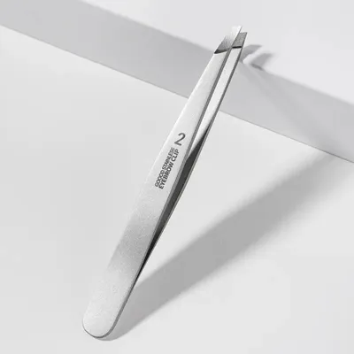 Flat and Slant Pointed Great Precisson Professional Facial Hair Removal Ingrown Hair Eyebrow Tweezer Stainless Steel Custom