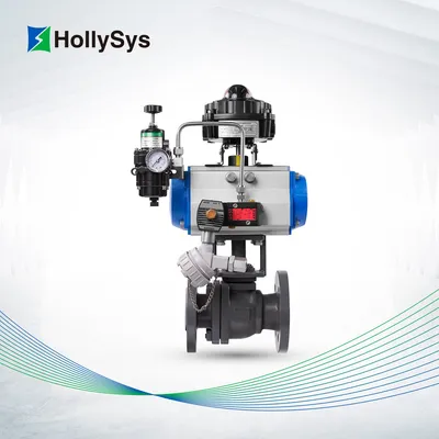 Hollysys Direct-Mounting Pneumatic/Electric A450-0-F Fluorine-Lined Ball Valve