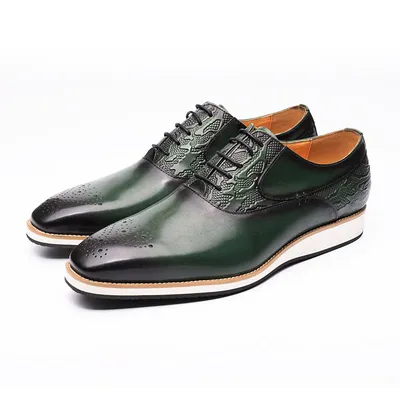China Manufacturer Men Leather Shoes Casual Business Sneakers for Man - Stylish & Versatile