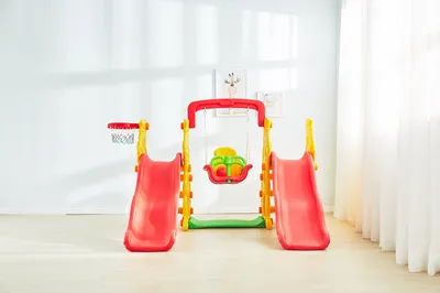 Zhongkai Playground of Plastic Slide with Swing for Children on Discount