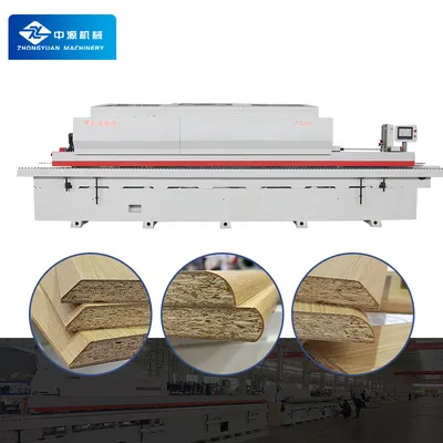 Woodworking Automatic Arc Edge Bander 45 Degrees PVC Bevel Edge Banding Machine