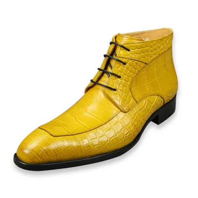 Men's Boots Lace up Leather Dress Shoes Party Show Designer Oxfords Shoes