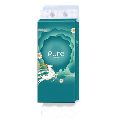 Customizable Logo Wood Pulp Bottom Extraction Hanging Wall Toilet Paper