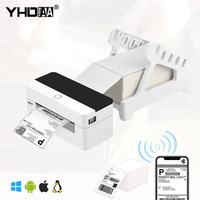 High Quality Inkless Thermal Shipping Label Printer 4 Inch Waybill Barcode Sticker Printer