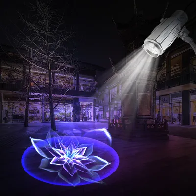 20W IP65 Rotary Image Outdoor LED Gobo Projector