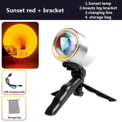 Sunset Atmosphere Light Photography Rechargeable Rainbow Projector Light Night Light
