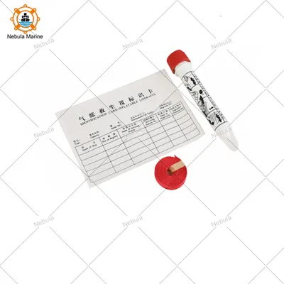 Life Raft ID Tube with Card and Rope for Annual Inspection Recording