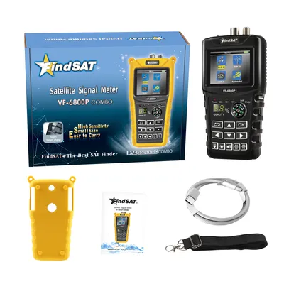 Findsat Vf6800 PRO DVB-S2+T2+C Digital TV Satellite Finder Support Spectrum Analyzer