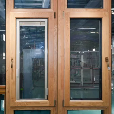 Adjustable Louver Aluminum Wood Glass Casement Window