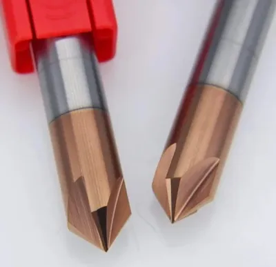 60 90 Degree Carbide Chamfering End Mill HRC55 Chamfering Milling Cutter End Mill.