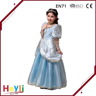 Classic Blue Ball Princess Stage Performance Costume Holiday Party Dress