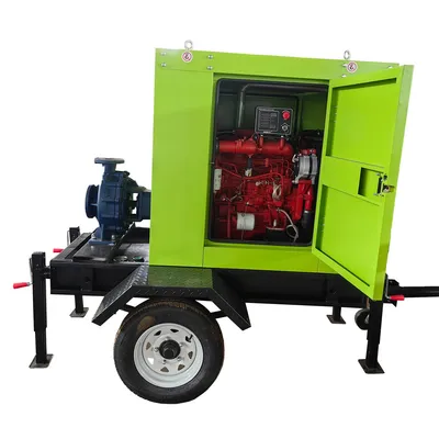 8 Inch Farm Irrigation Movable Diesel High Pressure Agriculture Pump