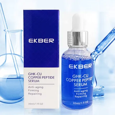 Multi-Function Anti-Aging Repair Blue Copper Peptide Ghk-Cu Face Serum