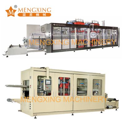 Servo Full Automatic PP Thermoforming Machine Fast Food Tray Making Machine Forming Cutting Trimming Stacking