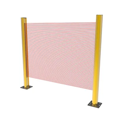 SLC MP/SP Mirror Column, equipped with SLC long range safety light curtains