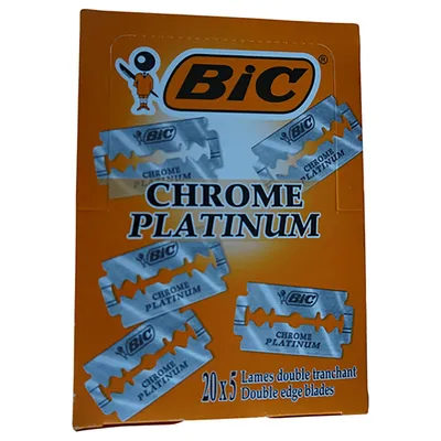 Bic Lames Chrome Platine Sweden Stainless Steel Super Sharp High Quality Double Edge Razor Blades