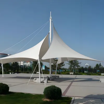 Lightweight Aluminum Alloy Frame Membrane Structure Landscape Shelter Portable