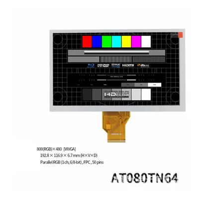 At080tn64 Car TFT LCD Capacitive Touch Screen Assembly