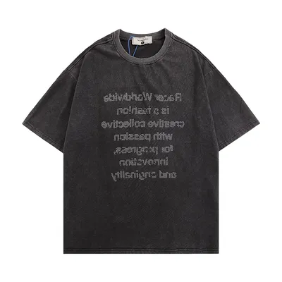 T Shirt Manufacture Custom Overiszed Rhinestone T-Shirt Men