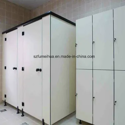 Waterproof White HPL Panel School Pubilic Toilet Cubicle Partition