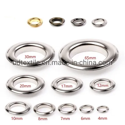 Metal Ring Iron Brass Aluminum Stainless Steel Curtain Metal Eyelets