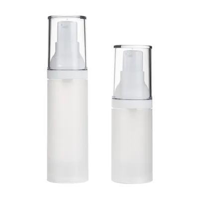 Clear PP Airless Pump Empty Cosmetic Lotion Bottles