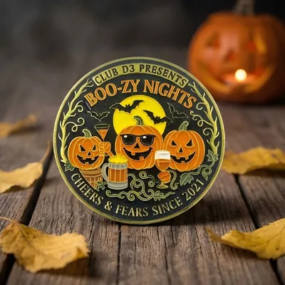 Custom Design Logo Make Your Own Festival Commemorative Coins Glow in The Dark Halloween Souvenir Coin