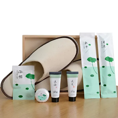 Hotel Amenities Set with Box Packing for Hotel Room Using Factory Price